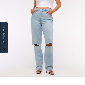Abercrombie & Fitch Light Blue Straight Leg Jeans
